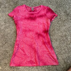BKE Vibrant Pink Short Sleeve Tee